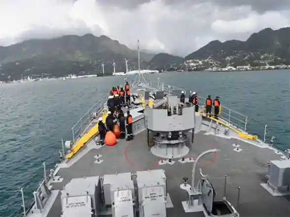World News | Indian Navy's First Training Squadron Arrives at Seychelles' Port Victoria