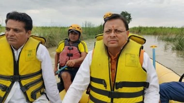 India News | Uttarakhand: CM Dhami Takes Stock of Waterlogging, Land Erosion in Laksar