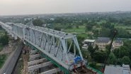 India News | Second 100 M Steel Bridge Span Launched over NH-48 in Gujarat for Bullet Train Project