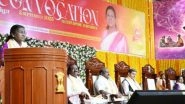 India News | President Murmu Graces Convocation Ceremony of Central University of Tamil Nadu