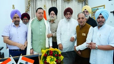 India News | Delegation of Sikh Organizations Meets CM Pushkar Dhami, Expresses Gratitude for Hemkund Sahib Ropeway