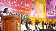 India News | President Murmu Graces Convocation Ceremony of Tamil Nadu Central University