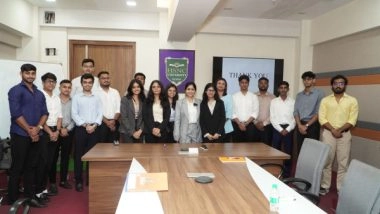 Business News | Moushumi Banerji, MD of Starlette Image Academy Pvt Ltd, Conducts Session on First Impressions in Business Etiquette at Niranjan Hiranandani College, Worli