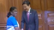 World News | Singapore PM Wong Meets President Droupadi Murmu at Rashtrapati Bhavan