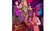 Business News | Dr. Dinesh Shahra Visits Mumbai's Ganesh Pandals, Prays for Collective Well-being and Cultural Unity