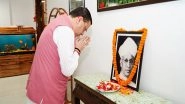 India News | Uttarakhand CM Dhami Pays Tribute to Former President Sarvepalli Radhakrishnan on His Birth Anniversary