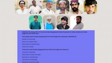 World News | Balochistan: Multiple Enforced Disappearances Reported in Dera Bugti and Pirkoh