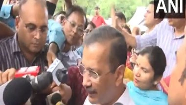 India News | AAP Chief Arvind Kejriwal Inspects Flood Affected Areas in Delhi, Urges Aid and Support from Government