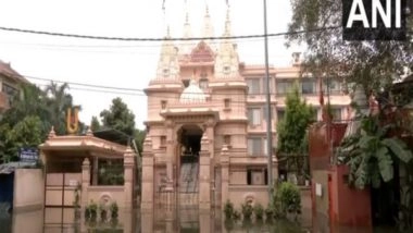 India News | Delhi: Yamuna Water Submerges Shree Swaminarayan Mandir in Civil Lines