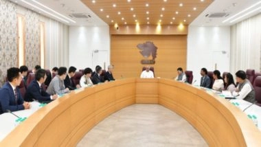 India News | Gujarat CM Bhupendra Patel Meets JICA Delegation, Seeks Deeper Collaboration in Semiconductor Sector