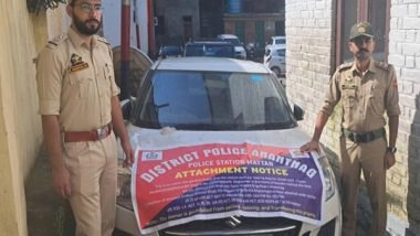 India News | J-K: Police Attach Vehicle Under UAPA in Anantnag