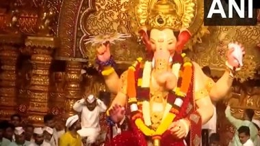 India News | Mumbai: Lalbaugcha Raja's Lord Ganesh Idol Immersion Procession Set to Begin Shortly