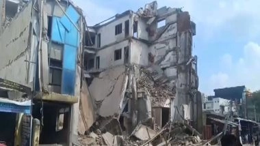 India News | Four-storey Building Collapses in Delhi's Badarpur, None Hurt