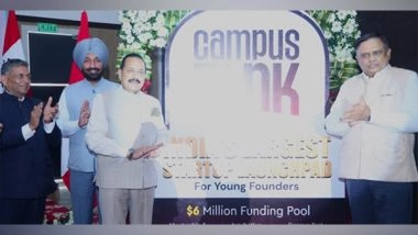Business News | Union Minister Dr Jitendra Singh Launches Chandigarh University's 'Campus Tank', India's Largest University Startup Launchpad