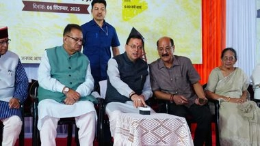 India News | Uttarakhand CM Dhami Inaugurates Long-range Siren System to Boost Disaster Preparedness