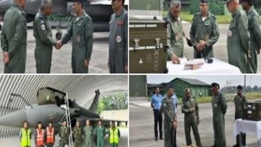 India News | Chief of Integrated Defence Staff Visits Eastern Sector to Review Operational Preparedness, Flies Rafale