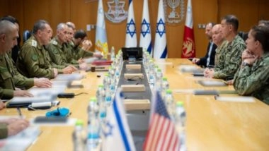 World News | New US CENTCOM Chief Admiral Brad Cooper Completes First Visit to Israel