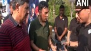 India News | Delhi: Mansukh Mandaviya Visits 'Garv Se Swadeshi' Stalls During 'Fit India' Cycle Rally in Dhyan Chand Stadium