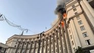 World News | Russian Strikes Kills 3, Cause Fire in Ukraine's Cabinet of Ministers Building: Zelenskyy
