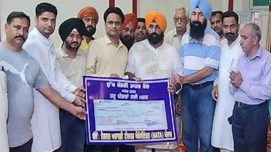 India News | NATA Punjab Donates Rs 1.25 Lakh to Flood Relief Fund