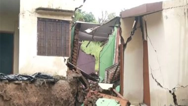 India News | J-K: Heavy Rains Trigger Landslides in Kheri Village, Residents Say Several Houses Damaged