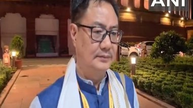 India News | PM Modi to Deliver Valedictory Address at BJP MPs' Workshop; Dinner for NDA MPs Cancelled Due to Punjab Floods: Kiren Rijiju