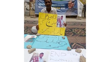 World News | Protest Outside Karachi Press Club Enters 34th Day over Enforced Disappearance