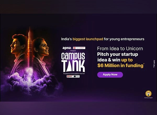 Business News | Apna.co Launches Campus Tank Nationwide with $6 Million Funding Pool for India's Young Entrepreneurs