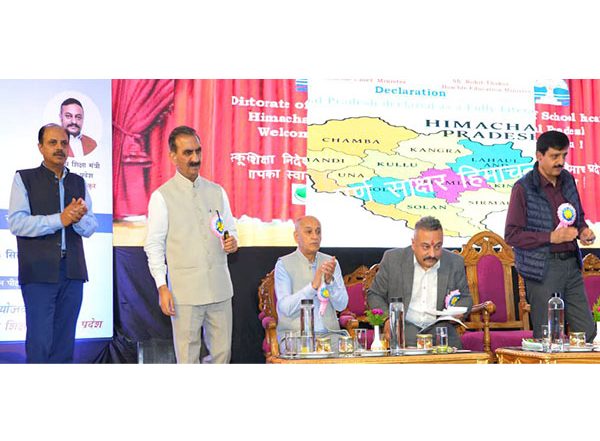 India News | Himachal a 'fully Literate State', Achieves 99.30 Percent Literacy Rate: CM Sukhvinder Singh Sukhu