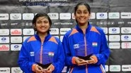 Sports News | Divyanshi Bhowmick, Ananya Muralidharan Clinch U-15 Girls' Doubles Title at WTT Youth Star Contender