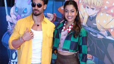 Entertainment News | When Bollywood Met Anime: Tiger Shroff, Rashmika Mandanna Attend 'Demon Slayer: Infinity Castle' Fan Screening