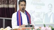 India News | Tripura CM Saha Announces Rs 7,000 Crore Allocation, Launches Welfare Projects Worth Rs 61 Crore