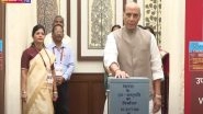 India News | Vice President Election: Union Minister Rajnath Singh, NDA MPs Cast Votes in Parliament