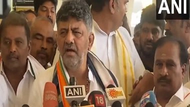 India News | 'All Oppn Parties Will Vote Against NDA Candidate': DK Shivakumar as Vice Presidential Election Begins