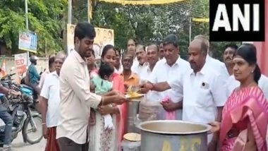 India News | Vice Presidential Election: Food Stalls, Crackers, Prayers for Radhakrishnan in His Hometown