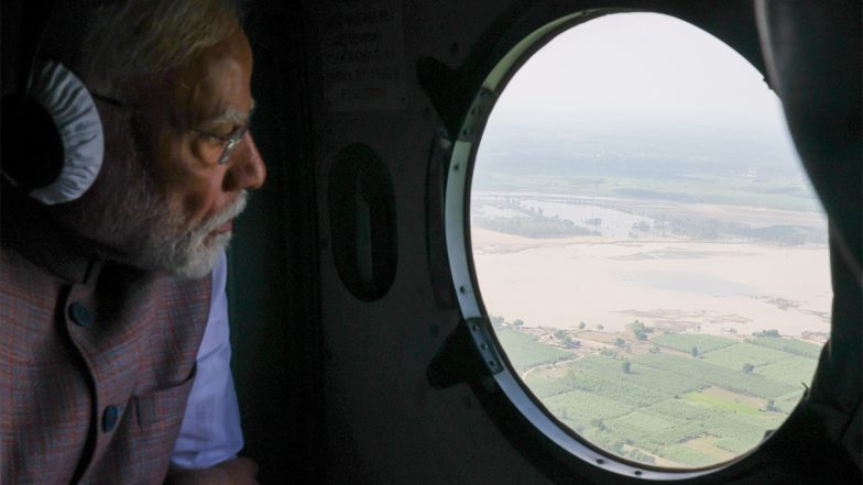 India News | PM Modi Assesses Flood Situation in Himachal Pradesh, Punjab; Announces Financial Assistance