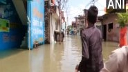 India News | Residential Areas in Kanpur Submerged After Ganga Water Level Rises Following Continuous Rainfall
