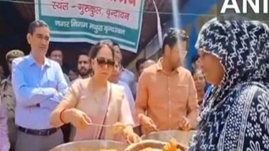 Entertainment News | Mathura: Hema Malini Meets Flood Affected Victims