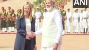 World News | PM Modi Discusses Strategic Partnership, Global Issues with Italian Counterpart Giorgia Meloni