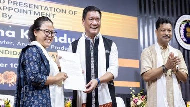 India News | Arunachal CM Pema Khandu Felicitates 140 APPSCCE-2024 Recruits