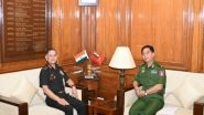 World News | Upendra Dwivedi Meets Myanmar Army Commander, Discusses Ways to Advance Bilateral Defence Cooperation