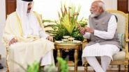 World News | PM Modi Speaks to Qatar Amir, Reaffirms Their Commitment to Strengthening India-Qatar Ties