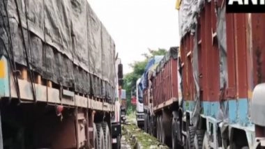 India News | Truck Operators Stranded at West Bengal-Nepal Border at Panitanki; Transporters Face 'huge Losses'