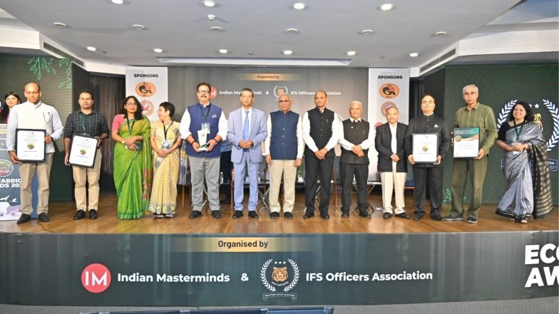 Business News | Eco Warrior Awards 2025 Honours India's Green Heroes at a Grand Celebration of Conservation and Innovation