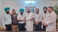 India News | Punjab: Revenue Officers Association Donates Rs 10 Lakh to Chief Minister's Relief Fund