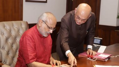 India News | Vice President CP Radhakrishnan Assumes Charge as Rajya Sabha Chairman