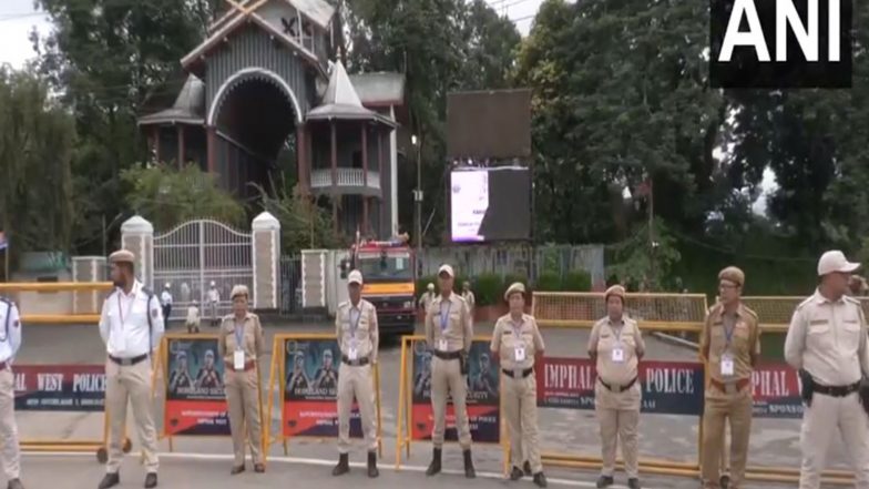 India News | Tight Security in Manipur's Imphal Ahead of PM Modi's Visit