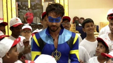 Entertainment News | Tiger Shroff Dons 'Flying Jatt' Costume After Almost 8 Years for Dance Workshop with Cancer-battling Children in Mumbai