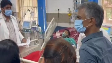 India News | Karnataka Minister Krishna Byre Gowda Meets Hassan Ganesh Procession Injured