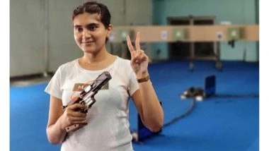 Sports News | ISSF World Cup Ningbo: Esha Singh Starts India's Medal Tally with 10 M Air Pistol Gold